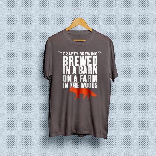 Brewed In A Barn T-Shirt - Dark Grey
