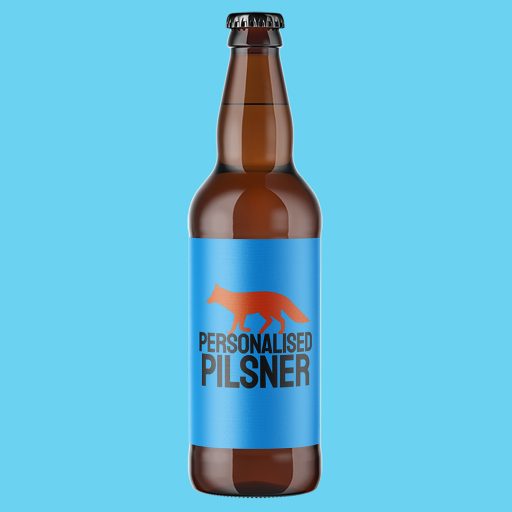 Personalised Pilsner 500ml Bottle