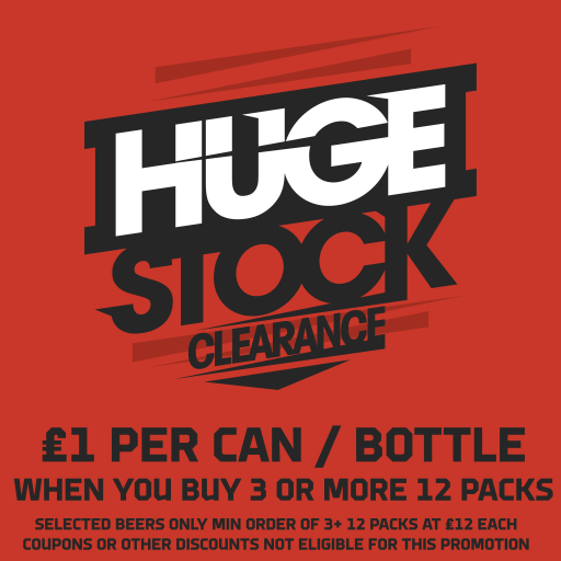 Stock Clearance Deals £12 per 12 Pack when you order 3+ Packs